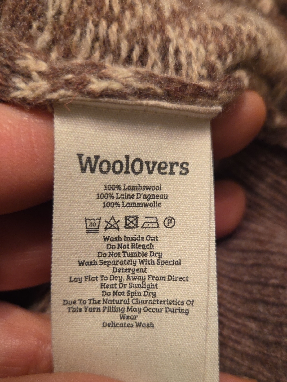 WOOLOVERS Lambswool Cardigan Womens Size Medium - Picture 7 of 7